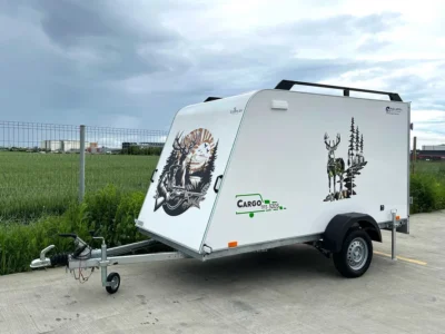 TOMPLAN TFS 320s, remorcă carosată cu geam lateral și trapă, 750kg